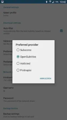 Subtitle Downloader android App screenshot 0