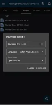 Subtitle Downloader android App screenshot 14