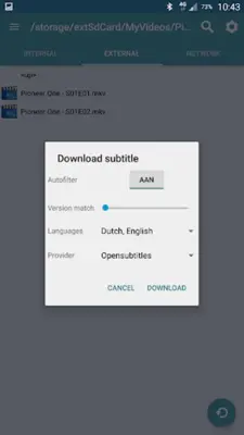 Subtitle Downloader android App screenshot 8